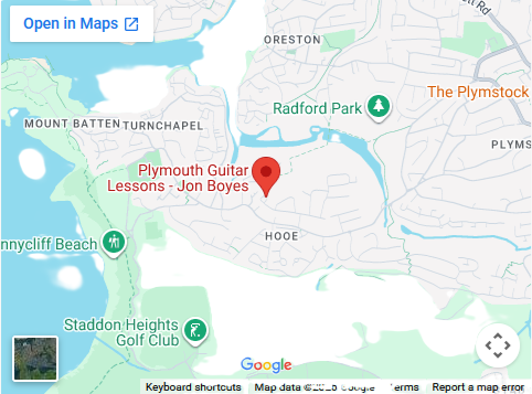 Plymouth Guitar Lessons Google listing